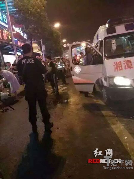 湘潭警方快速赶到现场调查处理。
