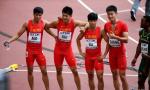 中国男子100米接力夺银创历史 美国被取消成绩