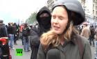 在法报道抗议示威活动 俄罗斯女记者遭蒙面汉当街殴打
