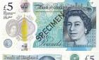 英国央行：英国将首次推出塑料钞票 面值5英镑