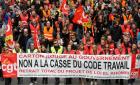 法国总工会再次发起反劳动法修改法案的大游行【图】