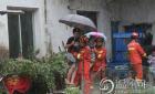 温州文成1名老人3名儿童被洪水困家中 消防官兵成功营救