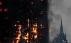 伦敦公寓恐怖大火灾情严重 大楼几乎被烧光【图】